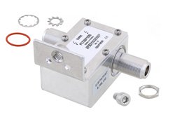 同轴射频浪涌保护器，N型F/F输入/输出，100 MHz至512 MHz，直流隔断，750W，IP67，0.5uJ，20KA，滤波器，支架远离避雷器
