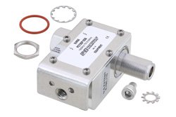 同轴射频浪涌保护器，N型M/F输入/输出，100 MHz至512 MHz，直流隔断，750W，IP67，0.5uJ，20KA，滤波器，支架朝向主体