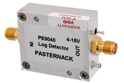 Log Detector, SMA, Positive Video Out, 10 MHz to 3 GHz