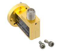 Zero Biased W Band Waveguide Detector, WR-10, Negative Video Out, 75 GHz to 100 GHz, UG-387/U Round Cover Flange