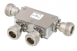 双节环行器，隔离度40 dB，7 GHz至12.4 GHz，5瓦，N型母头