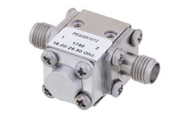 双节隔离器，隔离度36 dB，1 GHz至2 GHz，10瓦，SMA母头