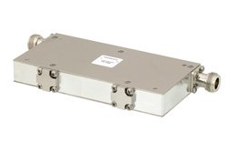 双节隔离器，隔离度40 dB，1.7 GHz至2.2 GHz，10瓦，SMA母头