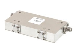 双节隔离器，隔离度40 dB，2 GHz至4 GHz，10瓦，N型母头
