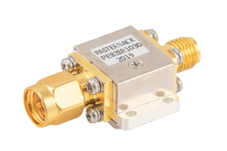 隔离器，隔离度10 dB，6 GHz至18 GHz，10瓦，SMA公头转SMA母头