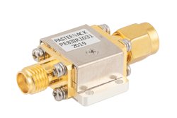 隔离器，隔离度10 dB，6 GHz至18 GHz，10瓦，SMA母头转SMA公头