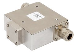 50欧姆N型隔离器，工作频率为1.7 GHz至2.2 GHz，功率为10瓦，隔离度为18 dB