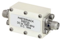 带SMA母头连接器的带通滤波器，工作频率为3300 MHz至3700 MHz，通带为400 MHz。