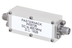 带SMA母头连接器的带通滤波器，工作频率为3300 MHz至3700 MHz，通带为400 MHz。