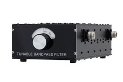 5 Section Tunable Band Pass Filter With N Female Connectors Operating From 500 MHz to 1,000 MHz With a 5% Bandwidth