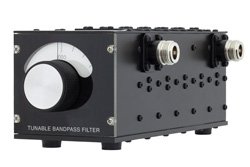 5 Section Tunable Band Pass Filter With N Female Connectors Operating From 1 GHz to 2 GHz With a 5% Bandwidth