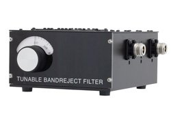 3 Section Tunable Band Reject Filter With N Female Connectors Operating From 250 MHz to 500 MHz With a 1% Bandwidth