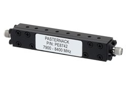 8 Section Bandpass Filter With SMA Female Connectors Operating From 7.9 GHz to 8.4 GHz With a 500 MHz Passband