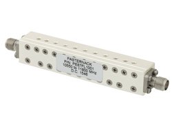 11 Section Bandpass Filter With SMA Female Connectors Operating From 10.55 GHz to 11.8 GHz With a 1.25 GHz Passband