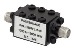 7 Section Highpass Filter with SMA Female Connectors Operating from 1 GHz to 13 GHz