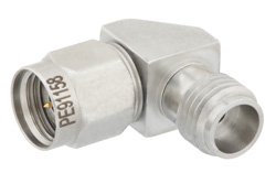 1.85mm母头转2.4mm公头直角转接头
