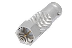 50 Ohm BNC Female to 75 Ohm F Male Adapter