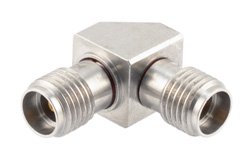3.5mm Female to 3.5mm Female Miter Right Angle Adapter