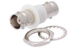 Bulkhead Mount Isolated Ground BNC Female to BNC Female Bulkhead Mount Adapter