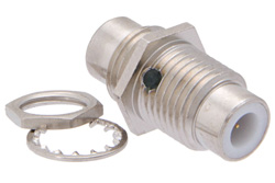 75 Ohm SMC Jack to 75 Ohm SMC Jack Bulkhead Mount Adapter