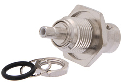Bulkhead Mount SMB Jack to BNC Female Adapter