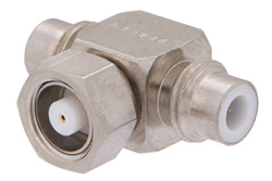 75 Ohm SMC Tee Adapter Jack-Plug-Jack