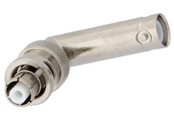 SHV Plug to SHV Jack Right Angle Adapter