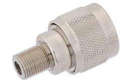 75 Ohm N Male to 75 Ohm F Female Adapter