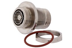 7/16 DIN Female to 7/16 DIN Female Bulkhead Mount Adapter