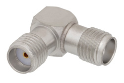 SMA Female to SMA Female Right Angle Adapter