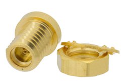MMCX Jack to MMCX Jack Bulkhead Mount Adapter