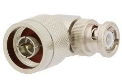 N Male to BNC Male Right Angle Adapter