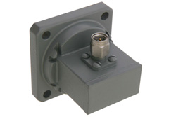 WR-102 Square Cover Flange to SMA Male Waveguide to Coax Adapter Operating From 7 GHz to 11 GHz