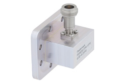 WR-137 CPR-137G Grooved Flange to N Female Waveguide to Coax Adapter Operating from 5.85 GHz to 8.2 GHz