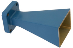 WR-34 Waveguide Standard Gain Horn Antenna Operating from 22 GHz to 33 GHz with a Nominal 15 dBi Gain with UG-1530/U Square Cover Flange