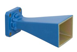 WR-34 Waveguide Standard Gain Horn Antenna Operating from 22 GHz to 33 GHz with a Nominal 15 dBi Gain with UG-1530/U Square Cover Flange