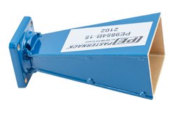 WR-62 Waveguide Standard Gain Horn Antenna Operating From 12.4 GHz to 18 GHz With a Nominal 15 dBi Gain With UG-2664/U Flange