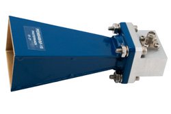 WR-62 Waveguide Standard Gain Horn Antenna Operating from 12.4 GHz to 18 GHz with a Nominal 15 dB Gain SMA Female Input
