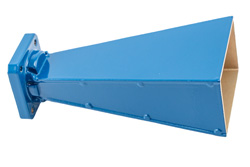 WR-75 Waveguide Standard Gain Horn Antenna Operating From 10 GHz to 15 GHz With a Nominal 15 dBi Gain With Square Cover Flange