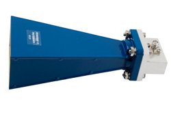 WR-75 Waveguide Standard Gain Horn Antenna Operating from 10 GHz to 15 GHz with a Nominal 15 dB Gain SMA Female Input