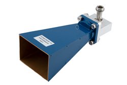 WR-102 Standard Gain Horn Antenna Operating From 7 GHz to 11 GHz, 15 dBi Nominal Gain, Type N Female Input Connector, ProLine
