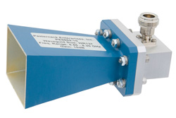 WR-137 Waveguide Standard Gain Horn Antenna Operating From 5.85 GHz to 8.2 GHz With a Nominal 10 dB Gain N Female Input