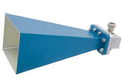WR-137 Waveguide Standard Gain Horn Antenna Operating from 5.85 GHz to 8.2 GHz with a Nominal 15 dB Gain N Female Input