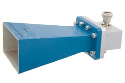 WR-159 Waveguide Standard Gain Horn Antenna Operating From 4.9 GHz to 7.05 GHz With a Nominal 10 dB Gain N Female Input