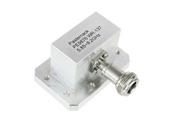 WR-137 CMR-137 Flange to N Female Waveguide to Coax Adapter Operating from 5.85 GHz to 8.2 GHz