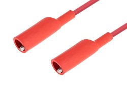 Alligator Clip to Alligator Clip Cable 36 Inch Length Using Red Wire