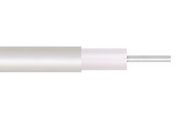 Low Loss .047 Semi-Rigid Coax Cable, Tin Plated Copper Outer Conductor, Microporous PTFE 76.5 pct VoP Dielectric, Straight Sections