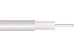 Low Loss .047 Semi-Rigid Coax Cable, Tin Plated Copper Outer Conductor, Microporous PTFE 76.5 pct VoP Dielectric, Straight Sections