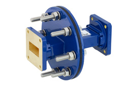 WR-112 Waveguide Bulkhead Adapter UG-51/U Square Cover Flange, 7.05 GHz to 10 GHz
