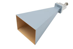 WR-75 Standard Gain Horn with 20 dBi gain, End Launch N Female connector